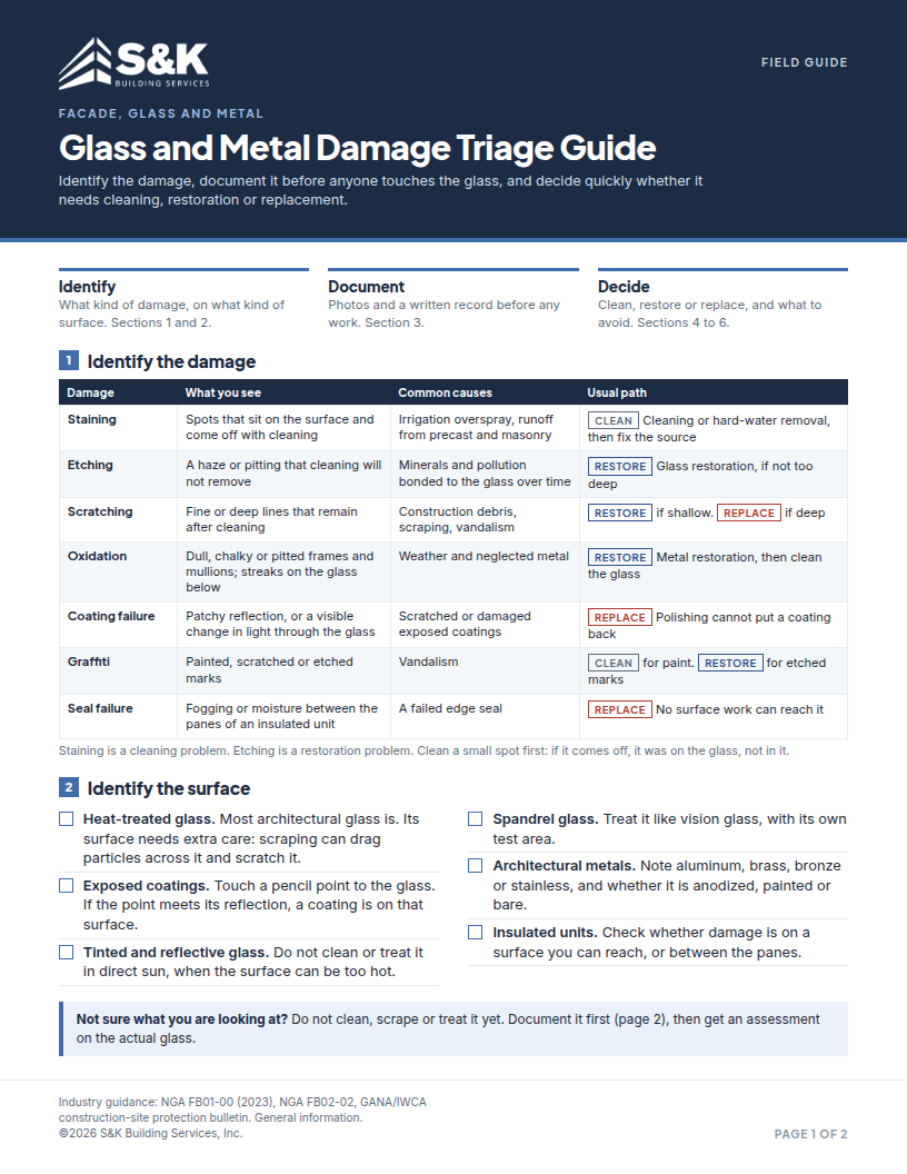 Glass and Metal Damage Triage Guide preview
